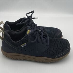 LEMS Men's Navy Brown Mesh Low Top Lace Up Rubber Sole Sneaker Athletic Shoes
